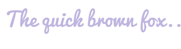 Image with Font Color BFB5E0 and Background Color FFFFFF